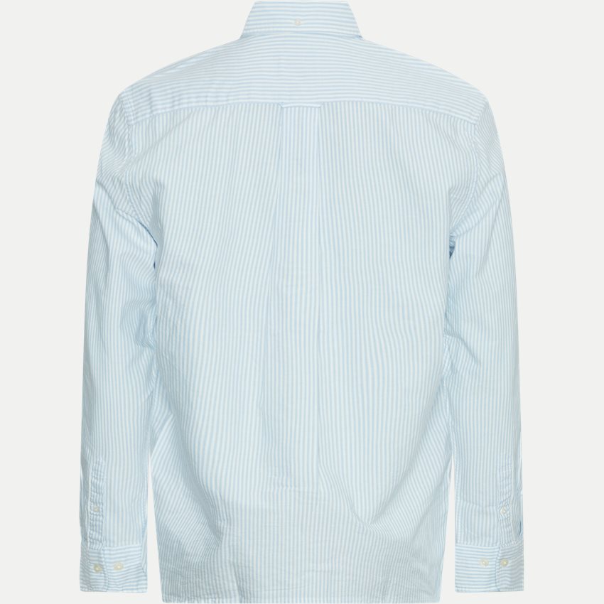 Gant Skjorter REG OXFORD BANKER STRIPE SHIRT 3000230 LIGHT BLUE